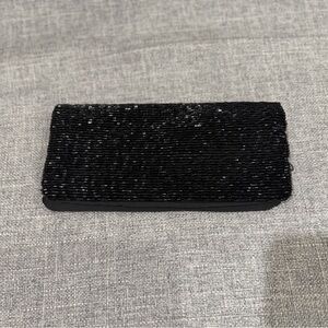 The Limited Black, Sequin, Beaded Clutch Purse